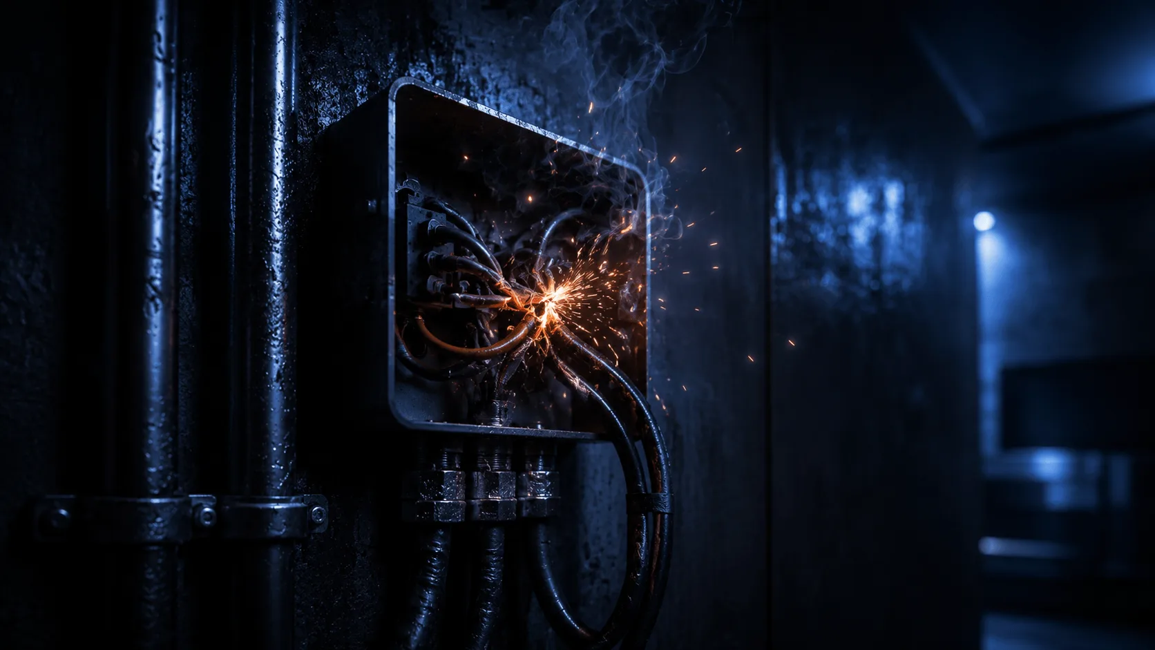 Emergency electrician working on a fault in a Valencia property